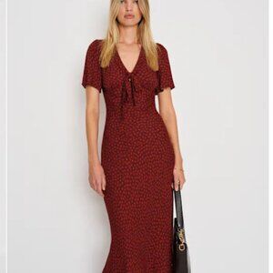 Reformation Tyra Dress Black - Size 2